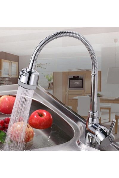 İda Point Three Function Kitchen Sink Faucet with Flexible Head