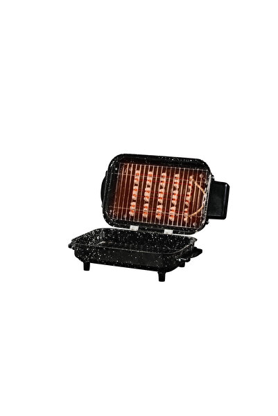 gözdehome Anello Gelincik Elektrikli Izgara Tel Rezistanslı Barbekü Mangal 34 x 24 x 19 cm