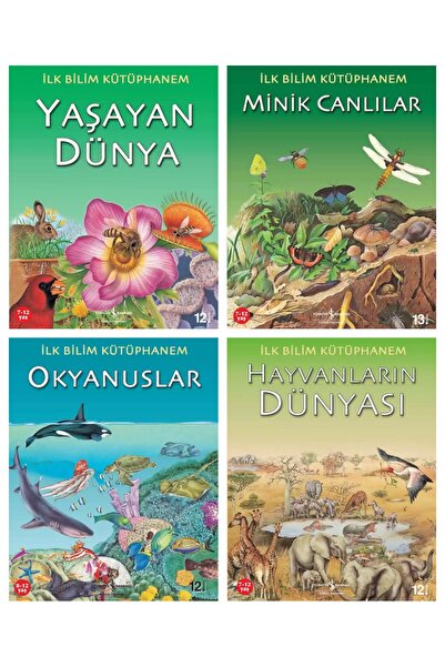 TÜRKİYE İŞ BANKASI KÜLTÜR YAYINLARI Ilk Bilim Kütüphanem 4 Kitap Set