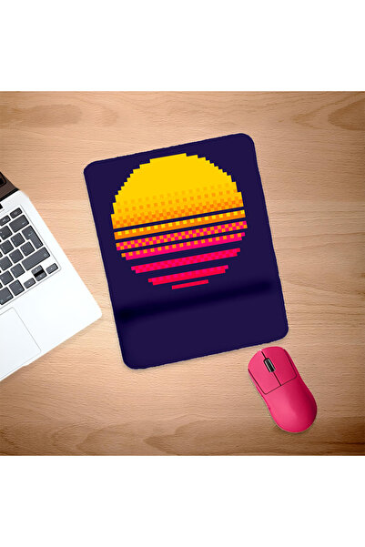 UcuruStore Ορθογώνιο Mouse Pad Sunset με Στήριγμα Καρπού