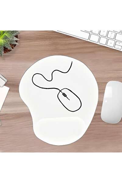 UcuruStore Mouse Με σχέδιο Οβάλ επιφάνεια ποντικιού με υποστήριξη καρπού