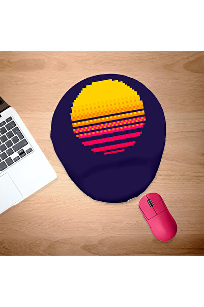 UcuruStore Οβάλ επιφάνεια ποντικιού Sunset με στήριγμα καρπού