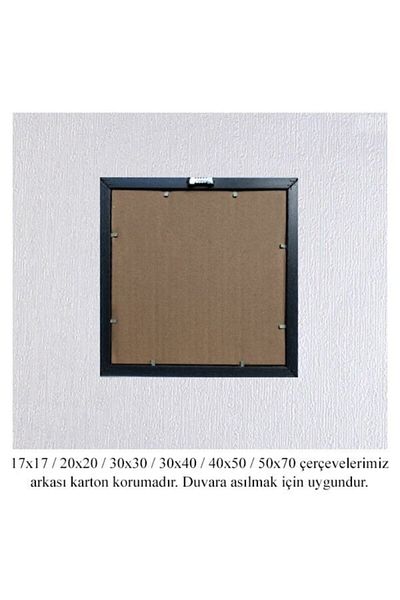 AS TİCARET Nine 20x20 Frame (No Poster) - Bos1028