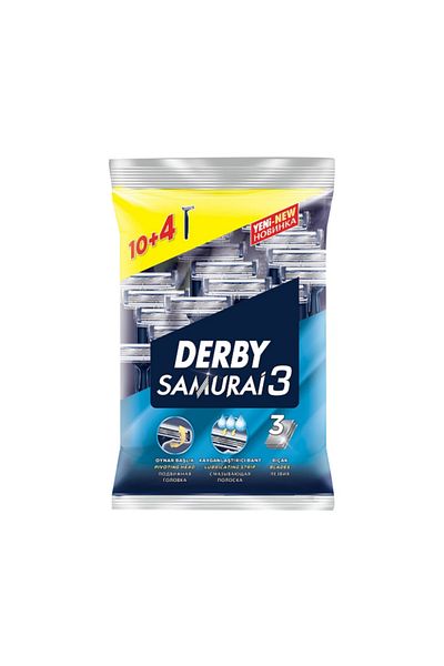 Derby Samurai 3 - 14 Bag Razor, 10+4