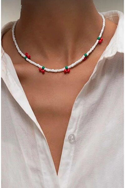 Monalisa El Yapımı Trend Kiraz Kolye