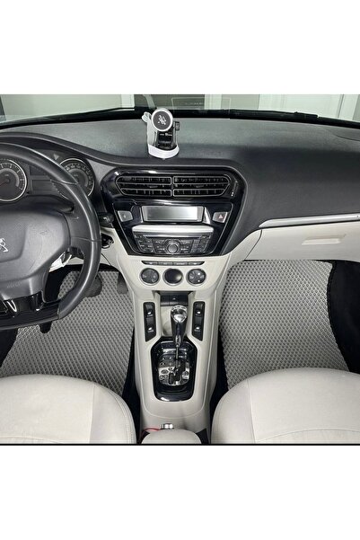 Genel Markalar PEUGEOT 301 AKILLI EVA OTO PASPAS AÇIK GRİ-SİYAH ŞERİT