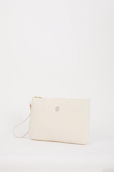 Pierre Cardin Ecru Women's Portfolio & Clutch Bag 05PO24Y1789