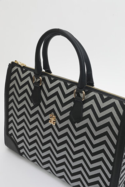 Pierre Cardin Ασημί Μαύρο Γυναικείο Laptop & Χαρτοφύλακας 05PO24Y1965