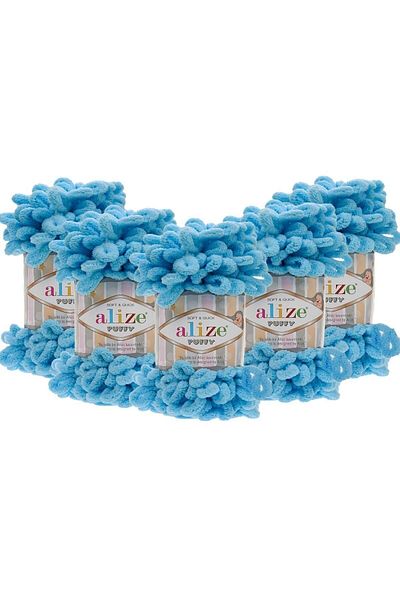 Alize 6 Pieces Medium Turquoise 287 90X90 Baby Blanket