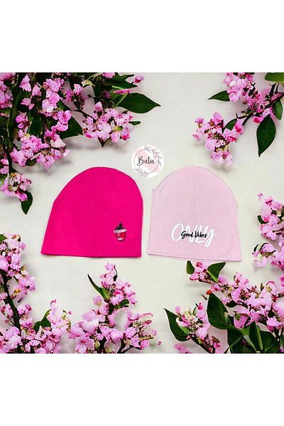 BATU GİYİM GIRL'S COMBED COTTON BERET SET