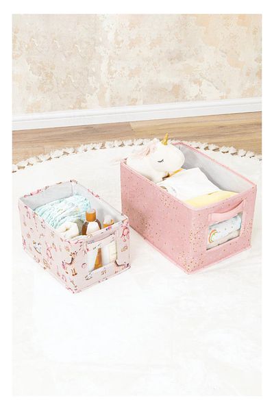 Manken İstanbul Merva Baby Кутия за съхранение с 2 многофункционални органайзера с прозорец, кутия за бебешки принадлежности