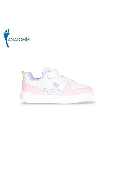 Kidessa 1825 cu talpă anatomică pantofi casual unisex pentru copii - Nkt01825-alb roz-32