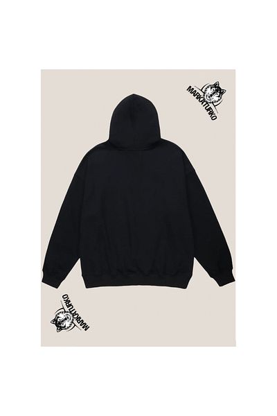MarkaTurko GARFİELD front printed unisex Custom Design Cotton black-gray children's tracksuit 5050-36G