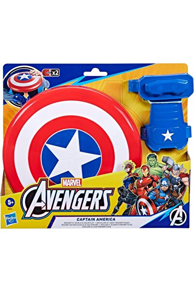Hasbro لعبة Marvel Avengers Captain America - درع وقفازات مغناطيسية