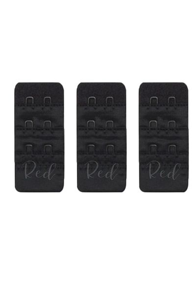 red iç giyim (3 BUC.) Set de 2 cârlige Cârlig de extensie pentru sutien negru Atașament pentru atașament