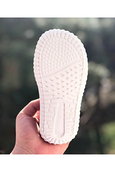 Pandalina Çocuk Panduf Kreş Ev Okul Ayakkabısı cırtcırtlı KETEN Kaydırmaz Taban Kreş Ayakkabısı