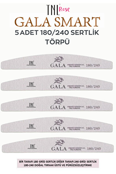 gala smart 5 ADET 180/240 SERTLİK TÖRPÜ KALICI OJE PROTEZ TIRNAK