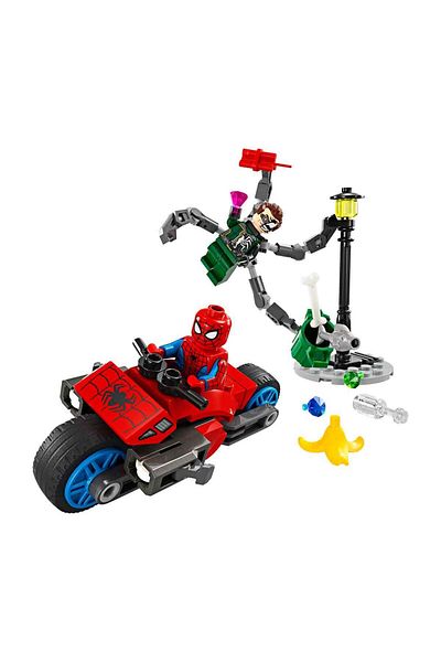 LEGO Marvel Motorcycle Tracker: Spider-Man vs Doctor Octopus 76275 - Age 6 and up S?