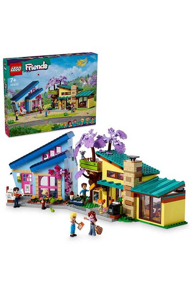 LEGO ® Friends Olly and Paisley's Family Houses 42620 - 5 Minifigures for Kids Age 7 and up
