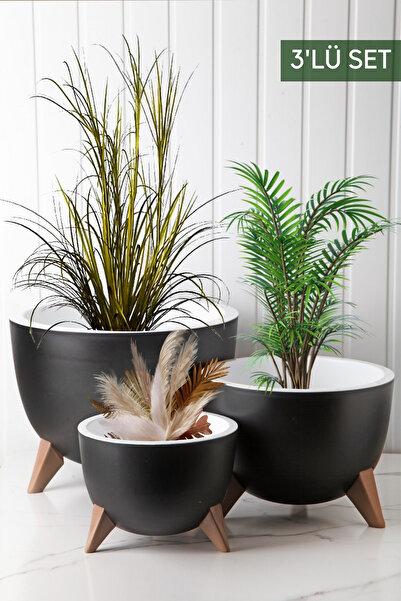 Nandy Home Ufo Model 3'lü Saksı Seti