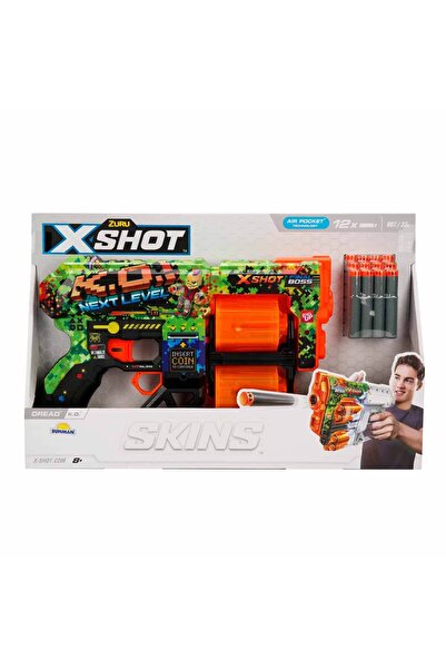 X-Shot Skins Dread 12 Mermili Sünger Dart Atan Silah 31 cm S01036517 K.O.
