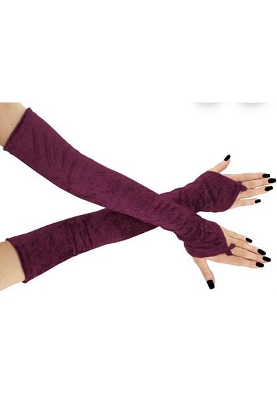 es moda shop Lina velvet bridal sleeves long burgundy