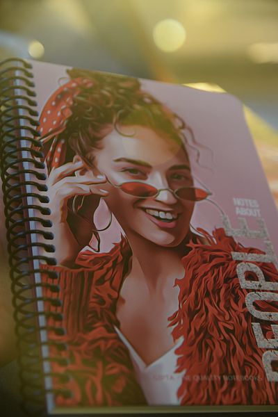 Gıpta Hard Cover Spiral People Concept Checked Notebook 17x24cm 120 Sheets