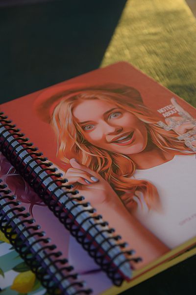 Gıpta Hard Cover Spiral People Concept Checked Notebook 17x24cm 120 Sheets