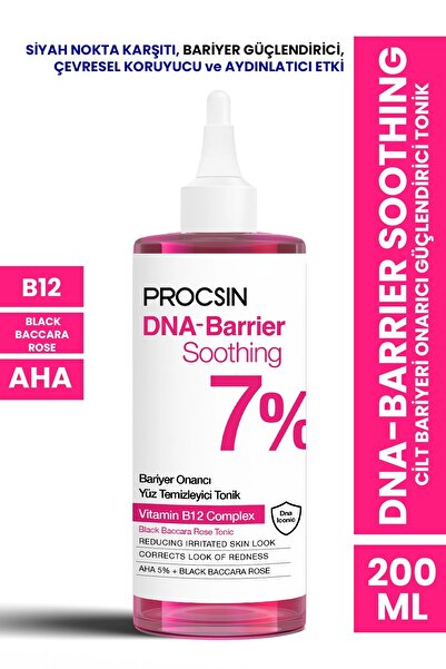 PROCSIN DNA-Barrier Soothing Cilt Bariyeri Onarıcı Güçlendirici Yüz Temizleyici Tonik