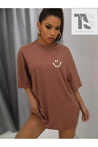 Tarzsokak Μπλουζάκι με γραφικά κινουμένων σχεδίων, χωρίς ώμους, μεγάλου μεγέθους