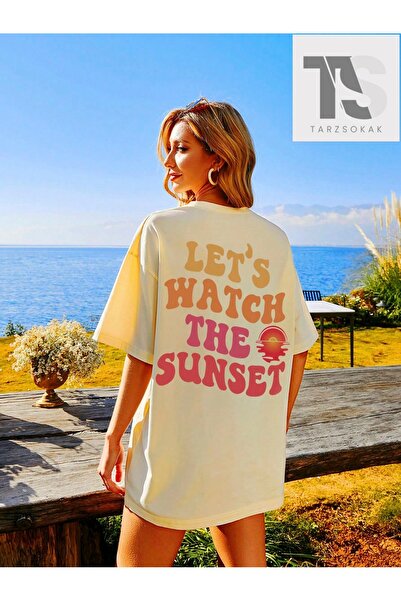 Tarzsokak Μπλουζάκι με σχέδιο Sun and Slogan, χωρίς ώμους