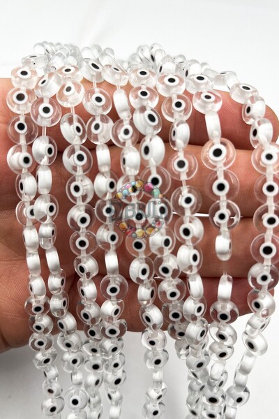 Ebruli Boncuk Χάντρες από γυαλί 8 χιλιοστών για κοσμήματα, αξεσουάρ κατασκευή...