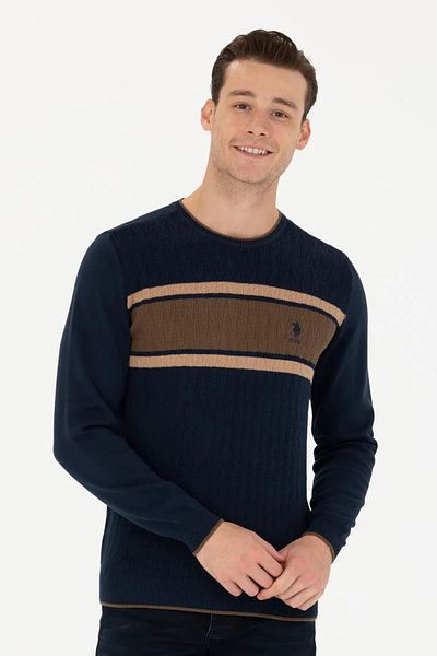 U.S. Polo Assn. Тъмносин мъжки пуловер