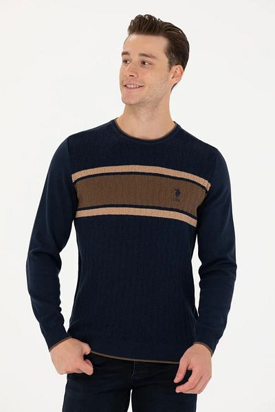 U.S. Polo Assn. Тъмносин мъжки пуловер