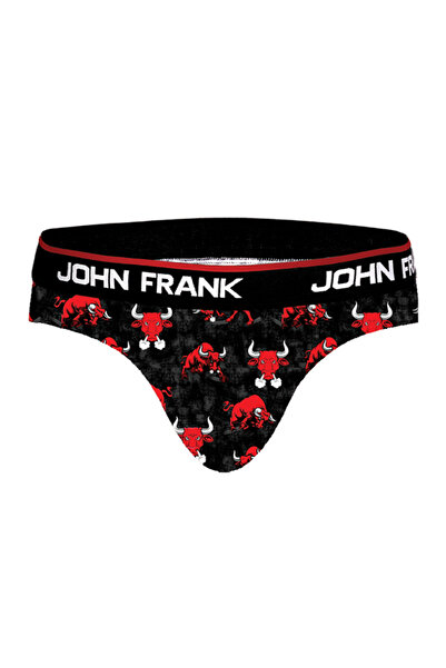 John Frank Boğa Desenli Erkek Slip