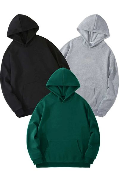 DAXİS Sportwear Company Φούτερ με κουκούλα 3 συσκευασιών UNISEX - DAXİS Sportwear Company