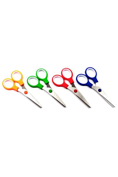 Bigpoint Double Colored School Scissors Economical Pack of 48
