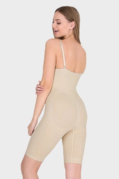 Esbersi Women's Full Length Underbust Graffed Jumpsuit Corset