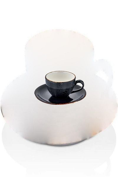 İkram Dünyası Balance Zest Coffee Cup and Saucer for 1 Person