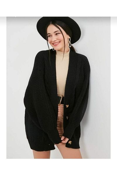 Nazende Stil Cardigan de damă tricotat cu modele