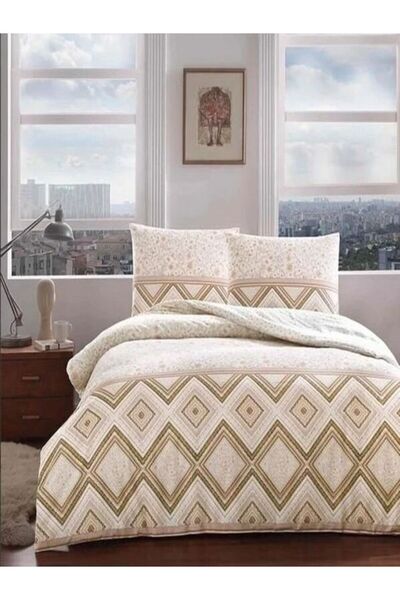 Taç Double Ranforce Duvet Cover Set Perry Brown