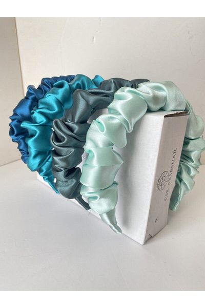 CSR AKSESUAR Set de 4 coroane din satin din seria Ocean Color pentru femei