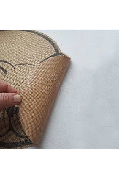 PAWAWAY CAT MAT TOILET FOOD SAND PRIMARYSOLE ADHESIVE NON-SLIP JUTE FABRIC COVER NEWNESS 45x60 cm