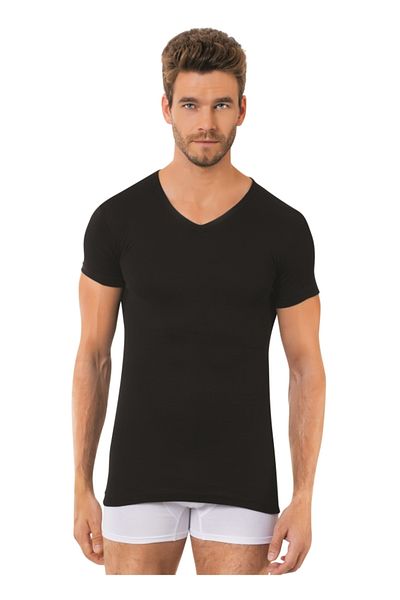 Öztaş Oztaş 2-Piece V-Neck Undershirt 1008