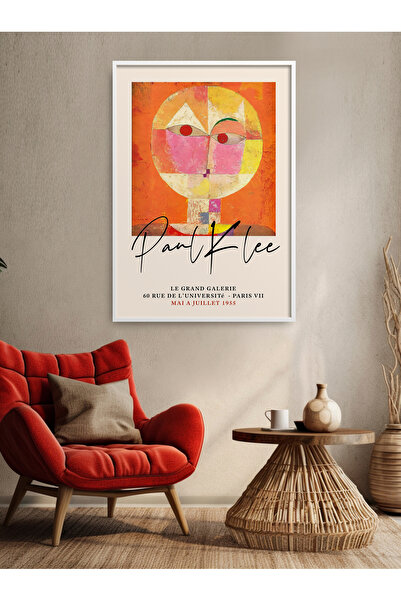 HOMEPACK Tekli Çerçeveli Paul Klee Tablo Modern Poster Tablo TK/416