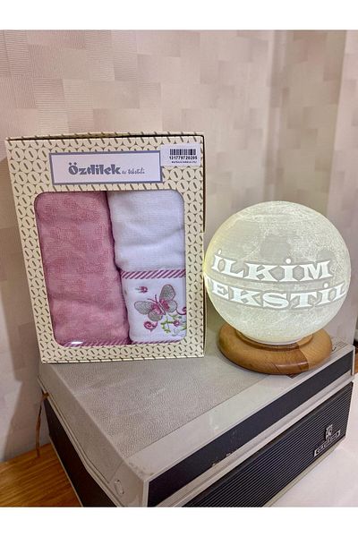Özdilek IRIS BORDER 2-PACK BOXED TOWEL