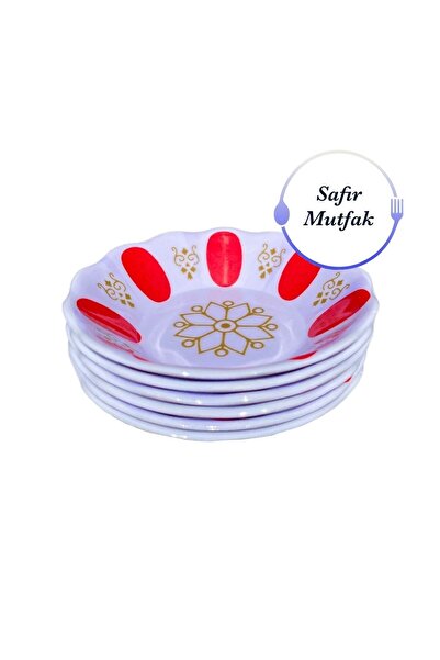 SAFİR 6 Adet Melamin Kahveci Çay Tabağı