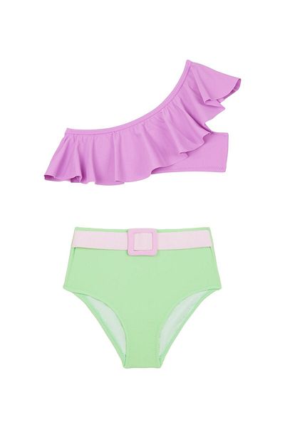 AQUELLA Σετ μπικίνι για κορίτσια Asymmetrical Flounce