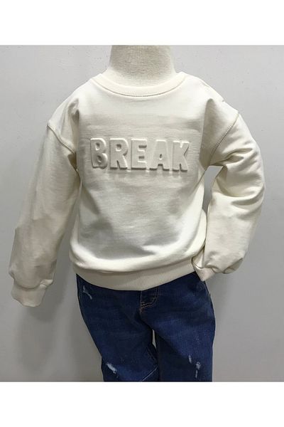 Çikoby Baby Boy Break Embroidered Sweatshirt
