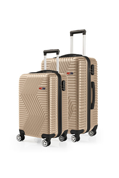 G&D Polo Suitcase Abs Kabin Ve Orta Boy Gold 2'li Valiz Seti 600.06-Set-OK